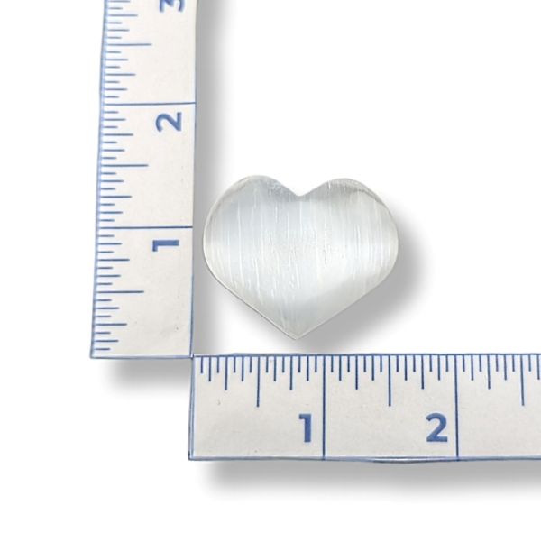 Rocks Selenite Heart Baby Size