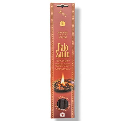 Box of Palo Santo incense sticks with a white background