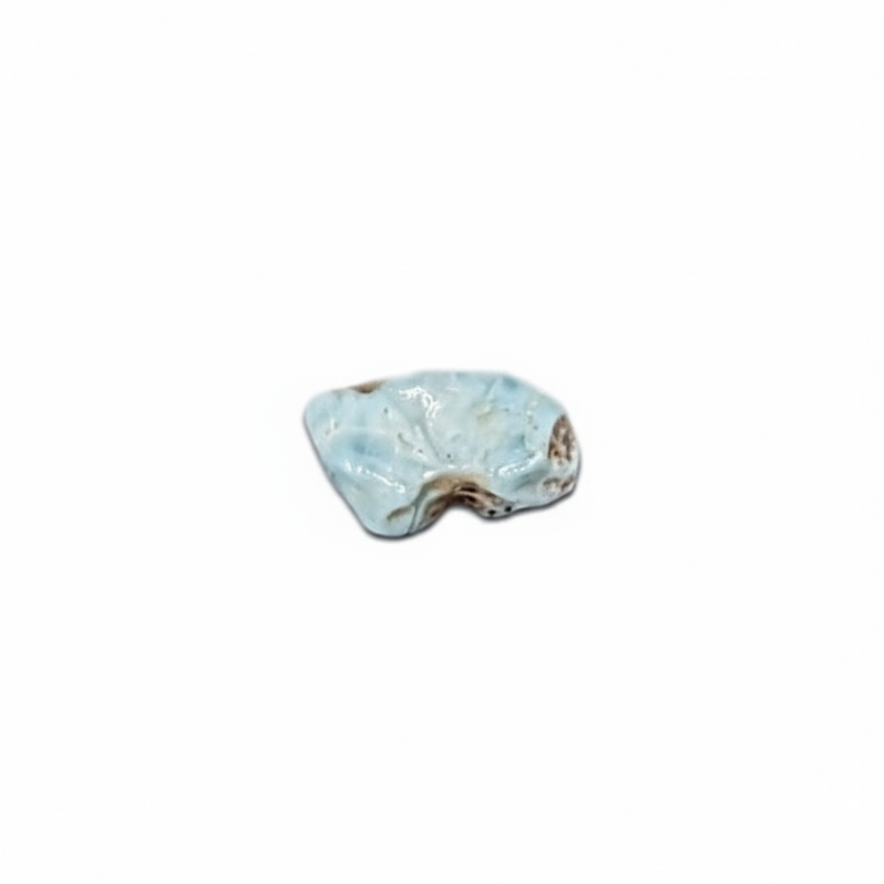 blue  stone  on a white background