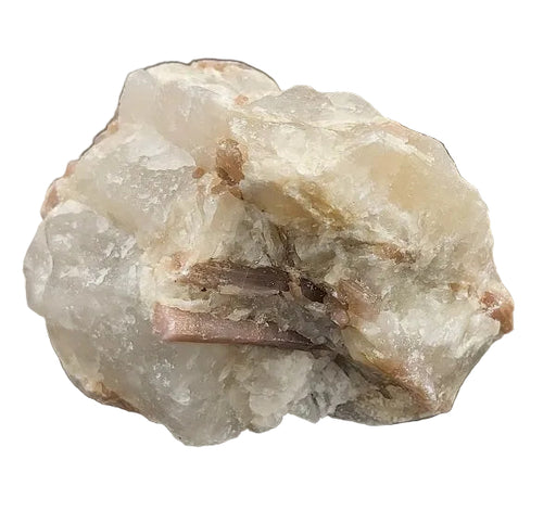 Crystal rock on a white background