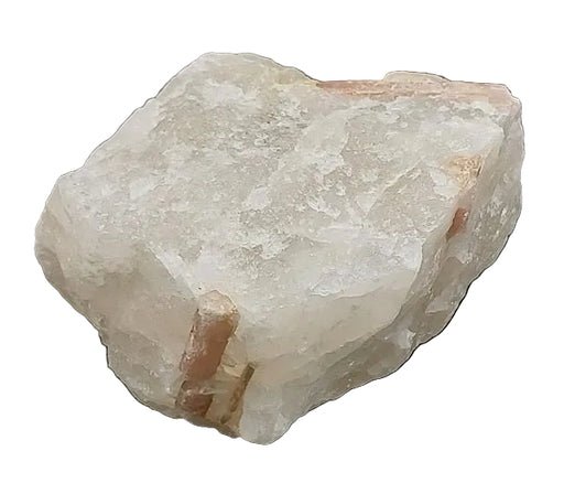 Raw crystal rock on a white background