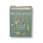 Card deck packaging titled 'The Practical Witch's Spell Deck' on a white background