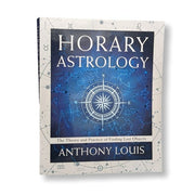 Book titled 'Horary Astrology' by Anthony Louis on a white background