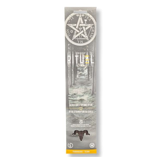 Product packaging with a pentagram design on a white background