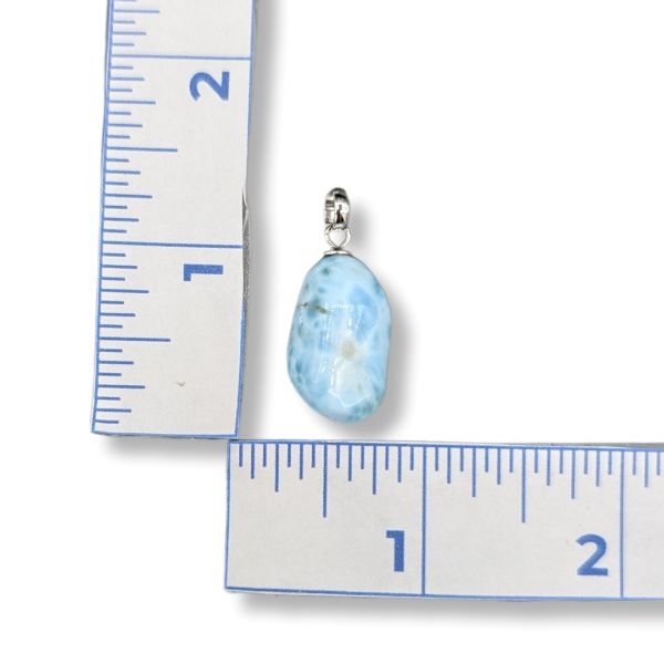 Pendant Larimar Sterling Silver Bail