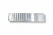 A rectangular selenite  block with a brushed finish, shown on a clean white background with a soft drop shadow.