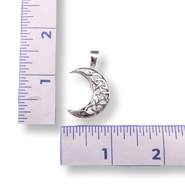 Pendant Moon & Pentacle Sterling Silver