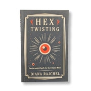 Book titled 'Hex Twisting' by Diana Rajchel on a white background