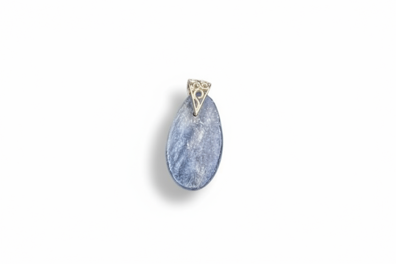 Pendant Blue Kyanite with a Sterling Silver Bail