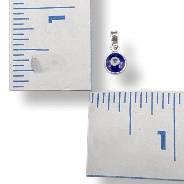 Pendant Evil Eye set in Sterling Silver