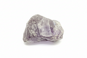 Purple stone on a white background