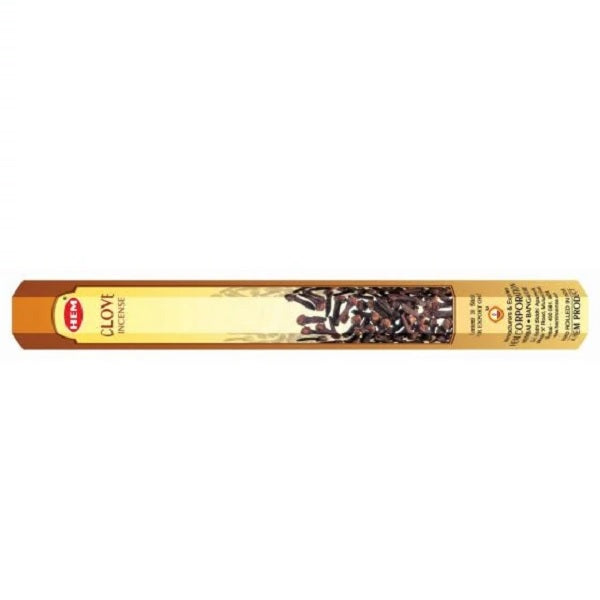 Hem Incense Hex Clove 20 pack on a white background
