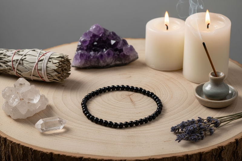 4mm Bracelet Black Tourmaline