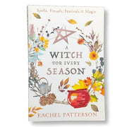 Book cover of 'A Witch for Every Season' by Rachel Patterson with floral and nature-themed design.