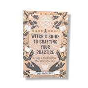 Book titled 'A Witch's Guide to Crafting Your Practice' by Lisa McSherry on a white background