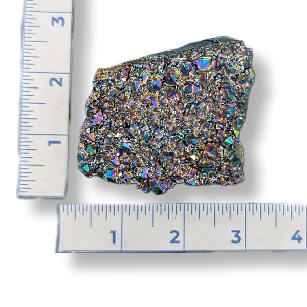 Rocks Titanium Rainbow Amethyst Cluster 174g Approximate