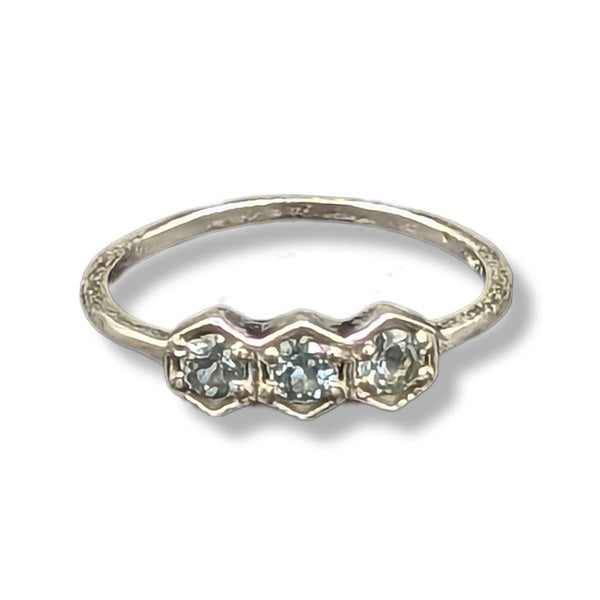 Ring Blue Topaz Sterling Silver