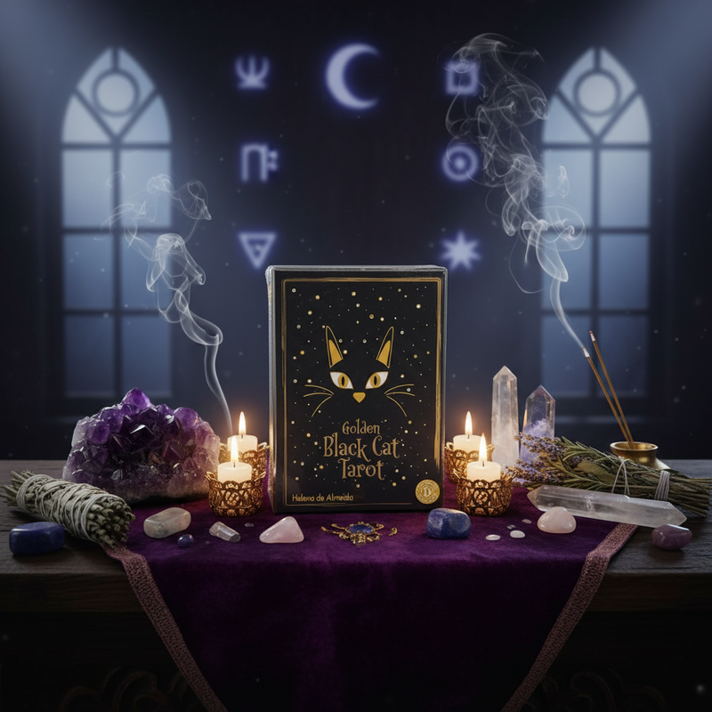 Golden Black Cat Tarot