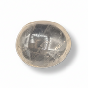Clear crystal ball on a white background
