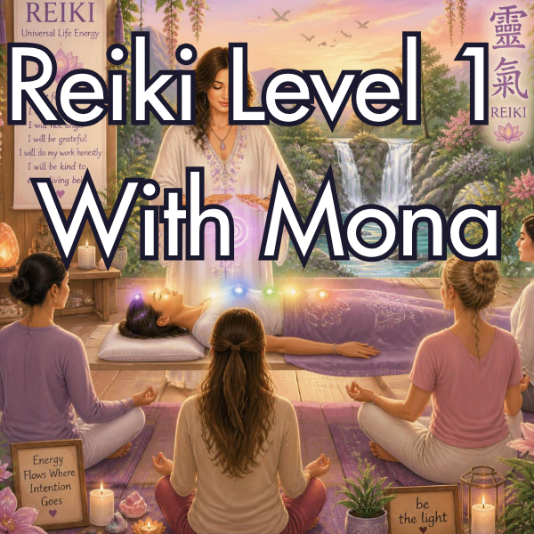 Reiki Level 1 With Mona 4 Hours