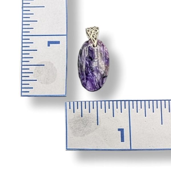 Pendant Charoite in Sterling Silver