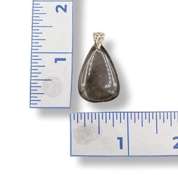 Pendant Smokey Quartz with a Sterling Silver Bail