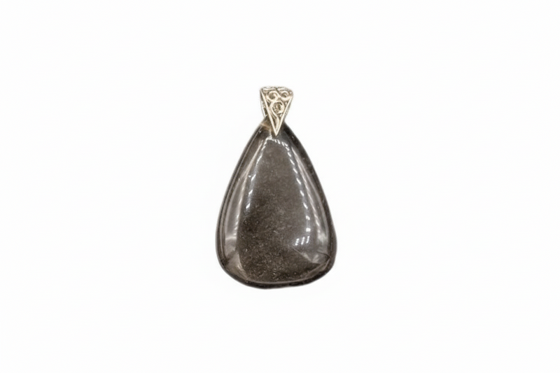 Pendant Smokey Quartz with a Sterling Silver Bail