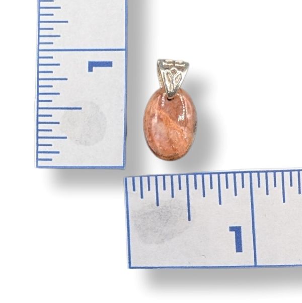 Pendant Moonstone with a Sterling Silver Bail