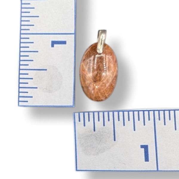Pendant Moonstone with a Sterling Silver Bail