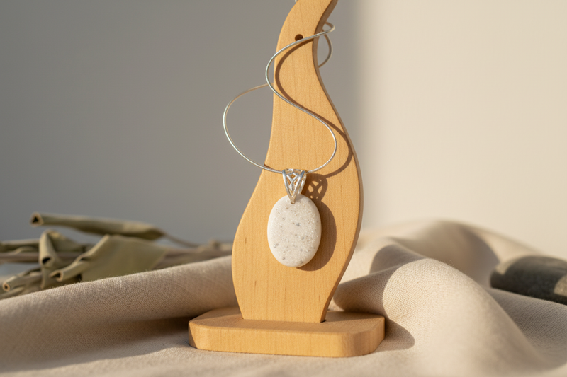 Pendant Druzy Quartz with a Sterling Silver Bail