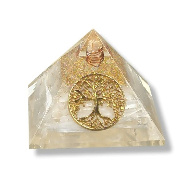 Rocks Orgonite Selenite Pyramid Tree of Life