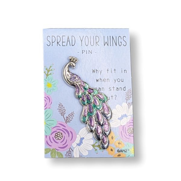 Pin Spread Your Wings Peacock