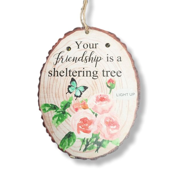 Ornament Light Up Plaque Friendship
