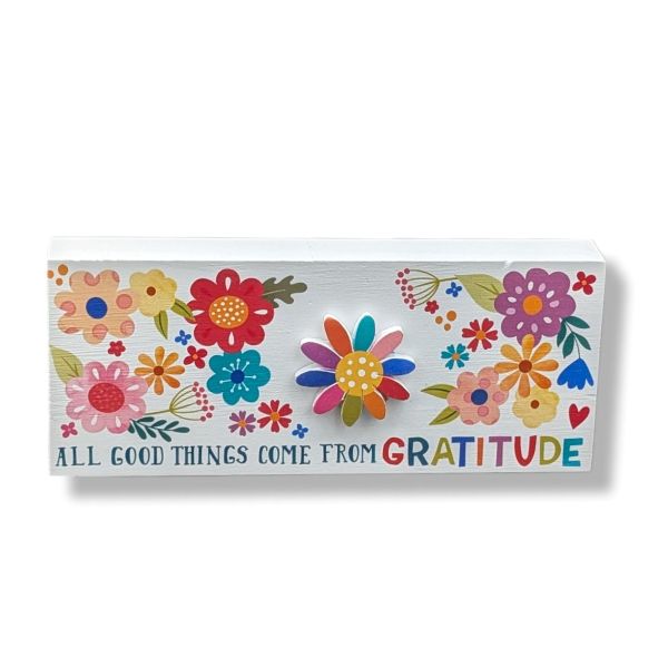 Shelf Sitters Block Flower