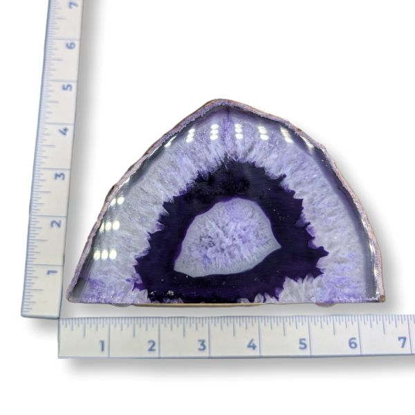 Rocks Agate Candle Holder Purple 766g Approximate