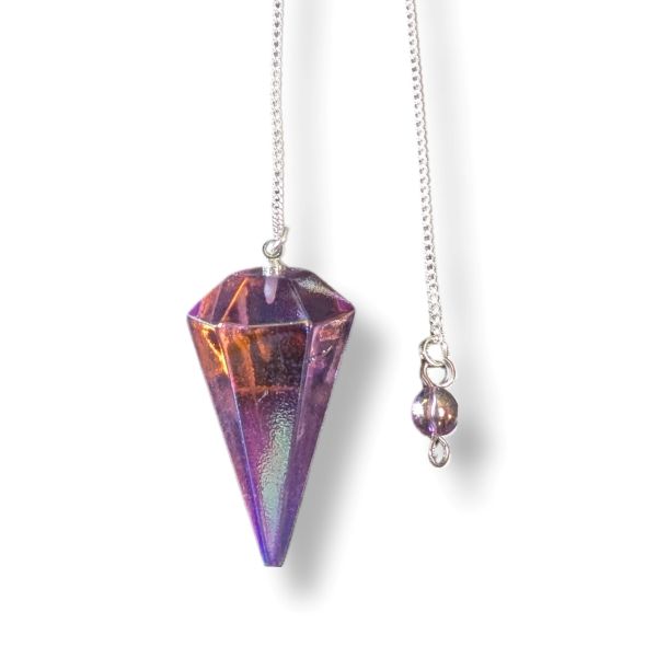 Pendulum Violet Aura Quartz