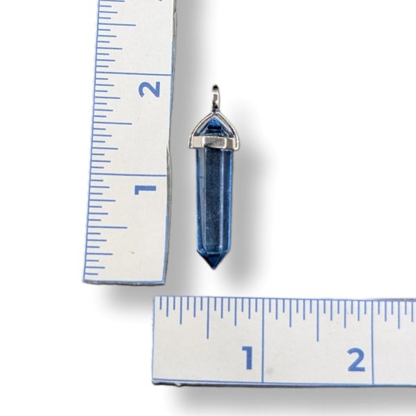 Pendant Tanzanite Blue Aura Quartz Point