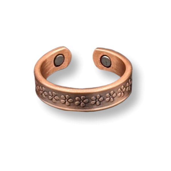Magnetic Copper Ring Flower