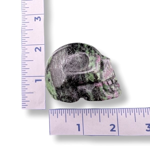 Rocks Ruby in Zoisite 50mm Skull