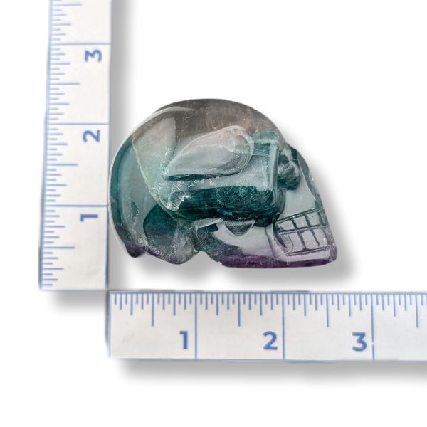 Rocks Fluorite Skull 60mm
