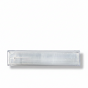 An 8-inch selenite incense holder on a white background.