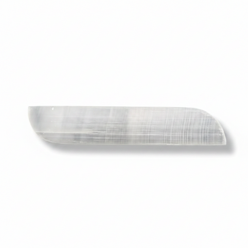 Selenite piece on a white background