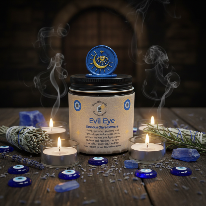 Earthworks Enchantments Candle Evil Eye