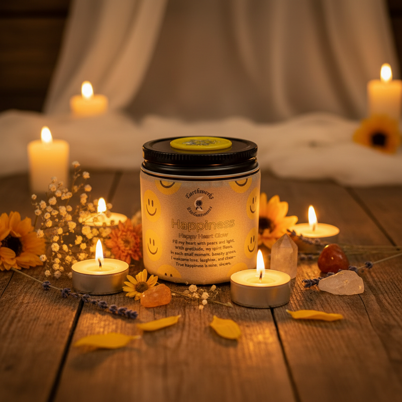 Earthworks Enchantments Candle Happiness