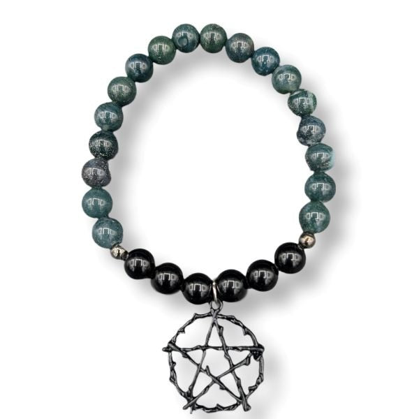 8mm Bracelet Magik Black Pentacle