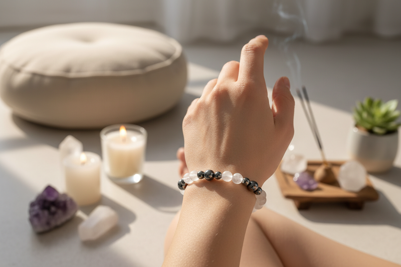 8mm Bracelet Quartz Crystal Tetrahertz