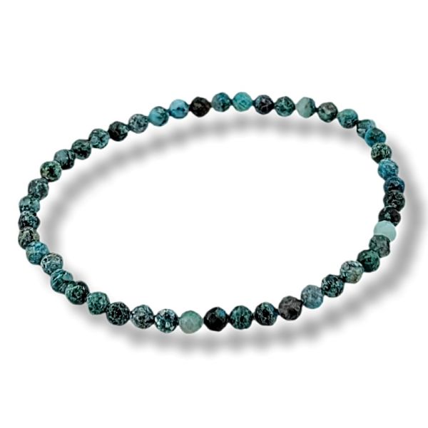 4mm Bracelet Azurite Faceted