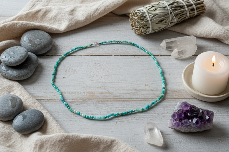 3mm Necklace Turquoise
