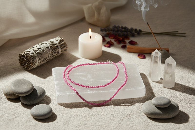3mm Necklace Ruby