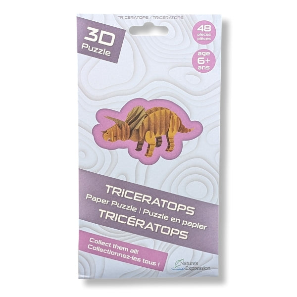 3D Puzzle Triceratops